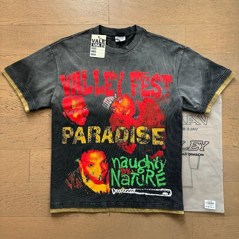 Vale Lives Forever Distressed Rhinestone T-Shirt Collection