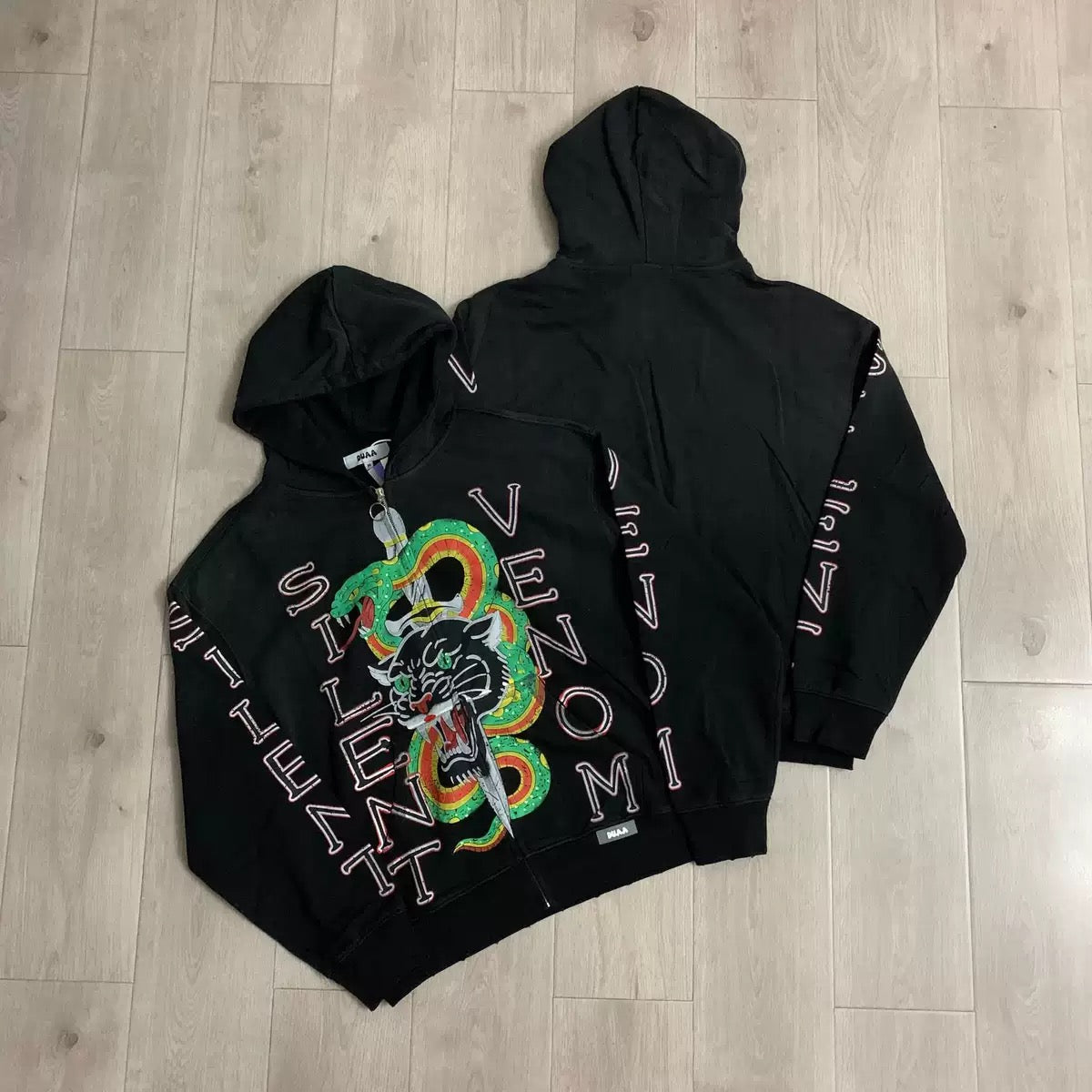 Duaa Hoodie 2026 Fall/Winter Rhinestone Washed Vintage Hoodie