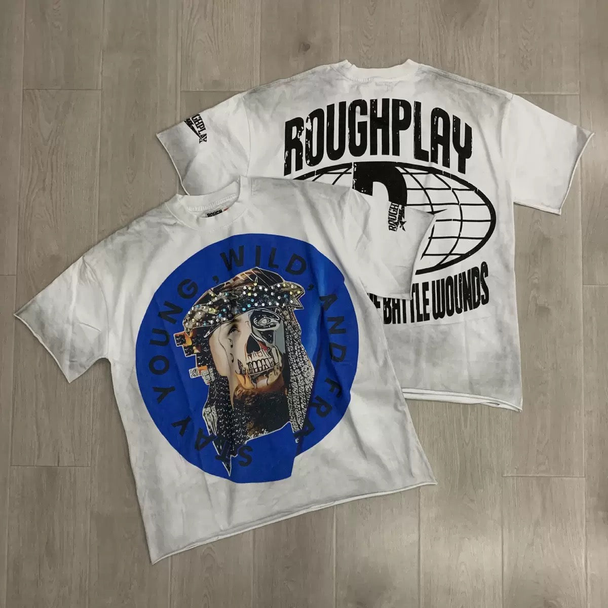 RoughPlay Rhinestone Streetwear T-Shirt