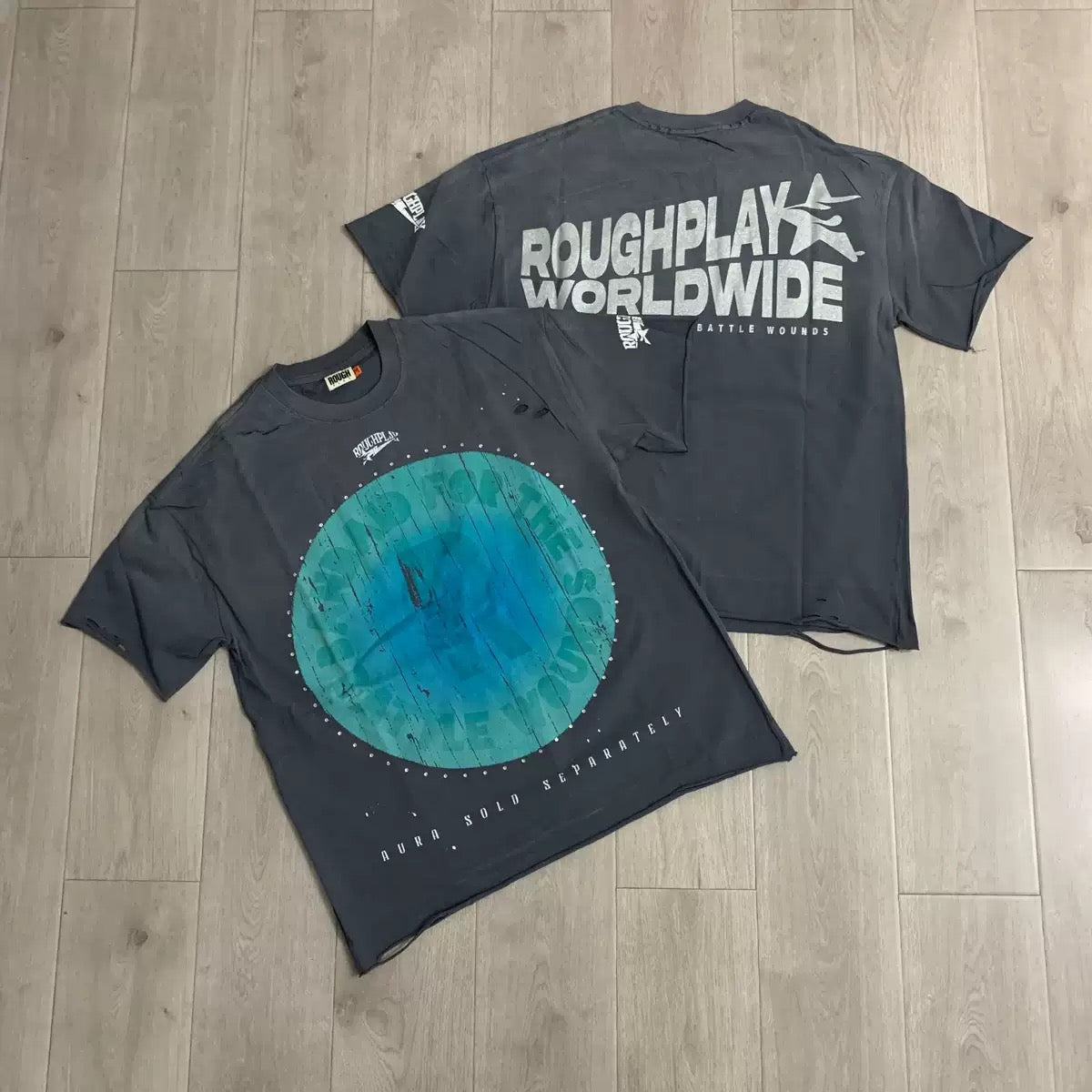 RoughPlay Distressed Rhinestone Tank Top