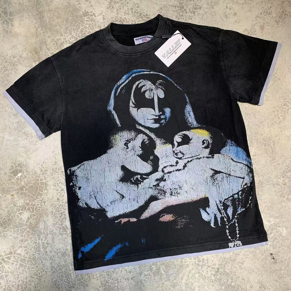 Vale Lives Forever Distressed Rhinestone T-Shirt Collection
