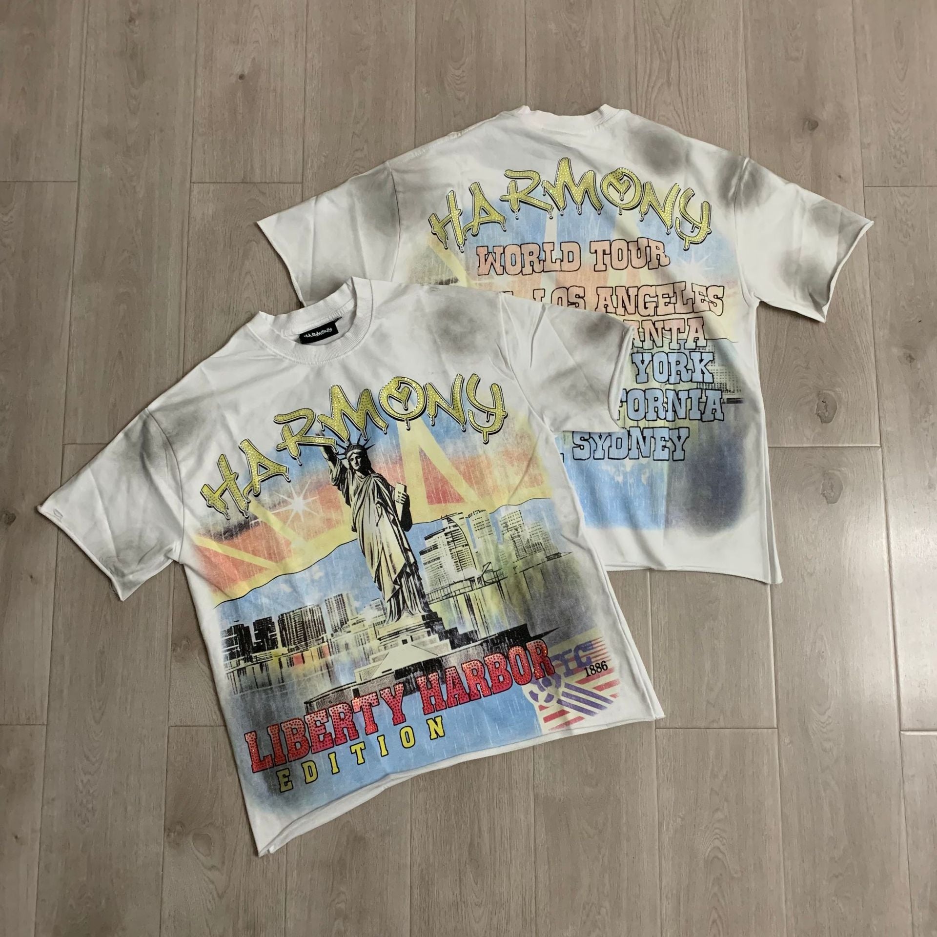 Harmony Rhinestone Graphic T-Shirt Collection