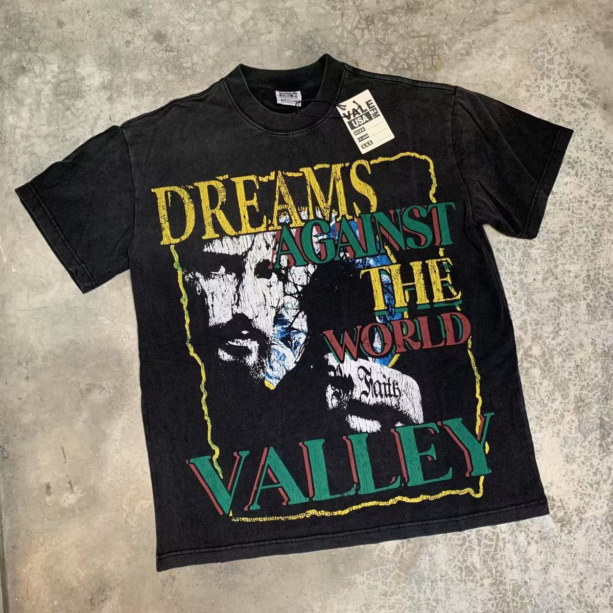 Vale Lives Forever Distressed Rhinestone T-Shirt Collection