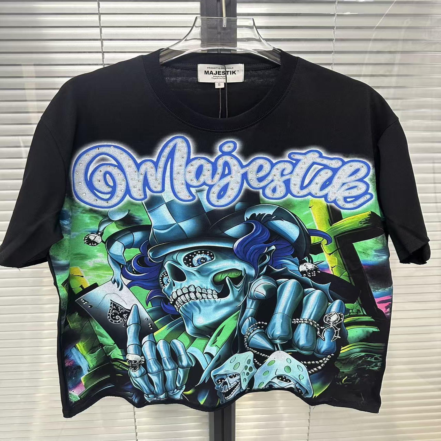 MAJESTIK Washed Rhinestone T-Shirt Collection