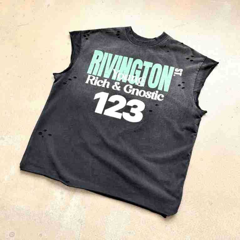 RRR & SAINT Washed Graphic Sleeveless Tee