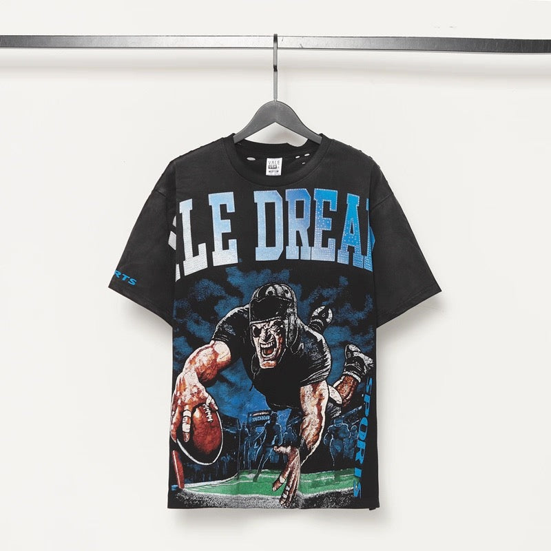 Vale Lives Forever Distressed Rhinestone T-Shirt Collection