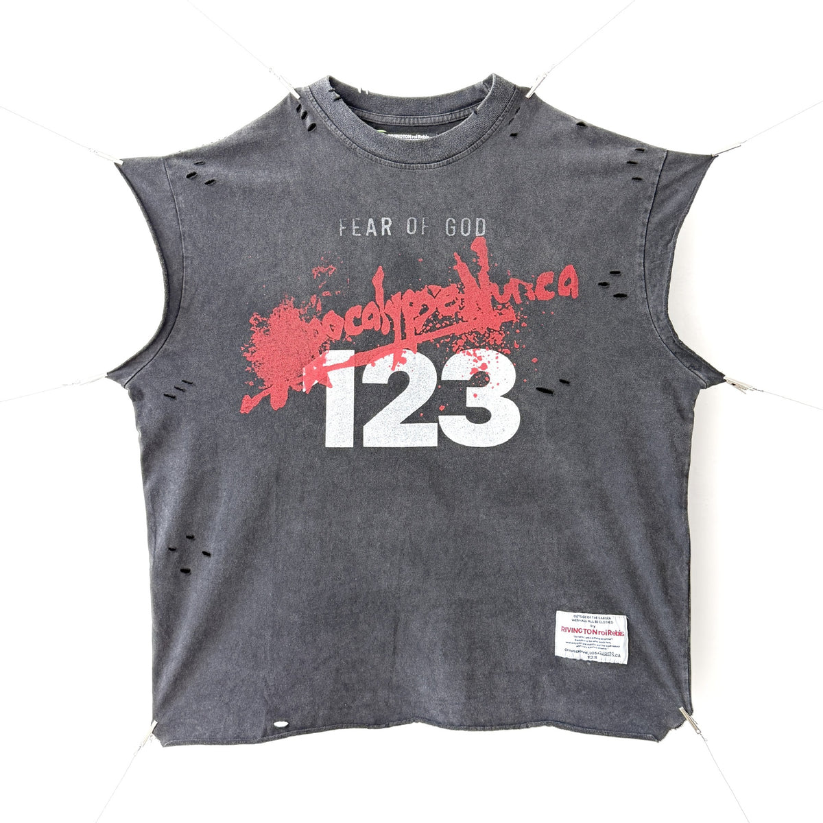 RRR & SAINT Washed Graphic Sleeveless Tee