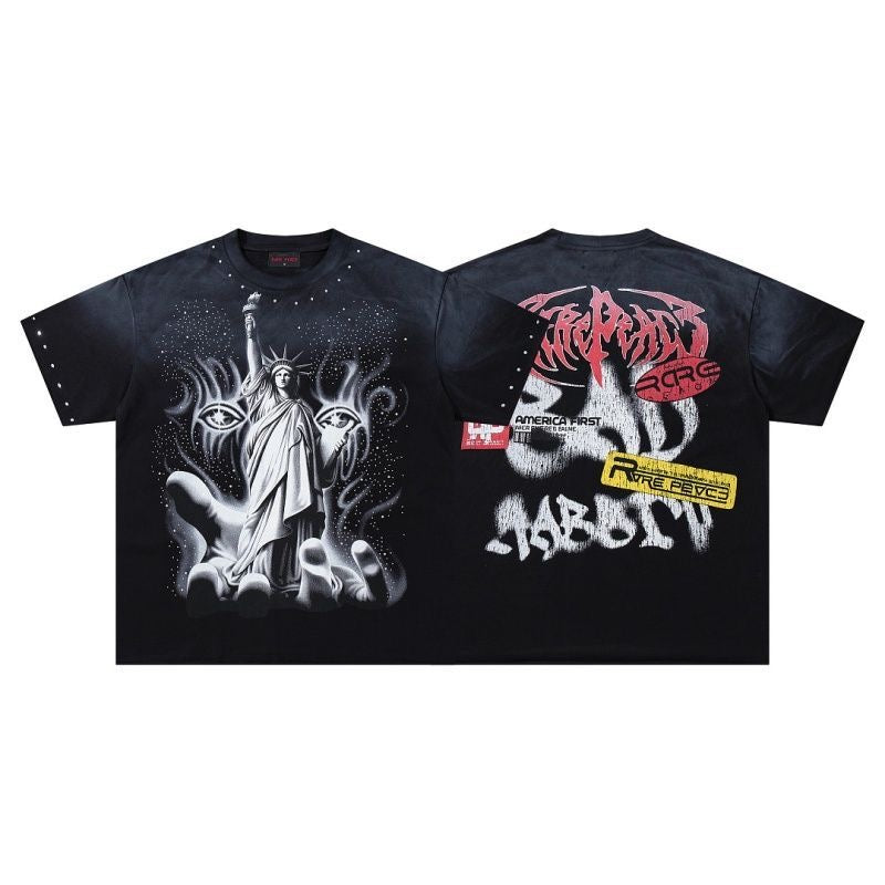 RARE PEACE Boxy Rhinestone T-Shirt Collection