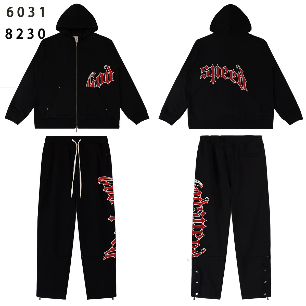 GODSPEED Zip Hoodie & Sweatpants Set