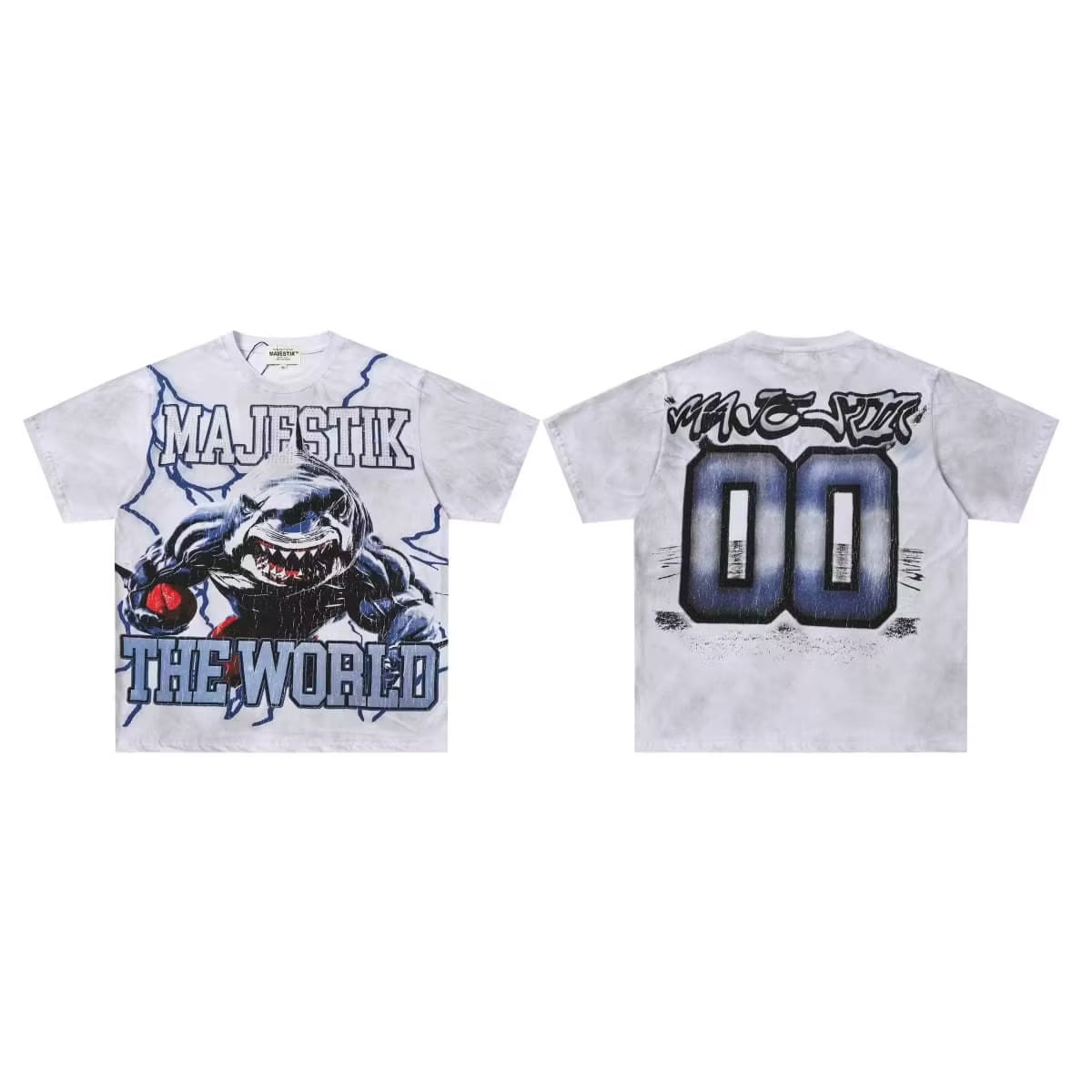 MAJESTIK Washed Rhinestone T-Shirt Collection