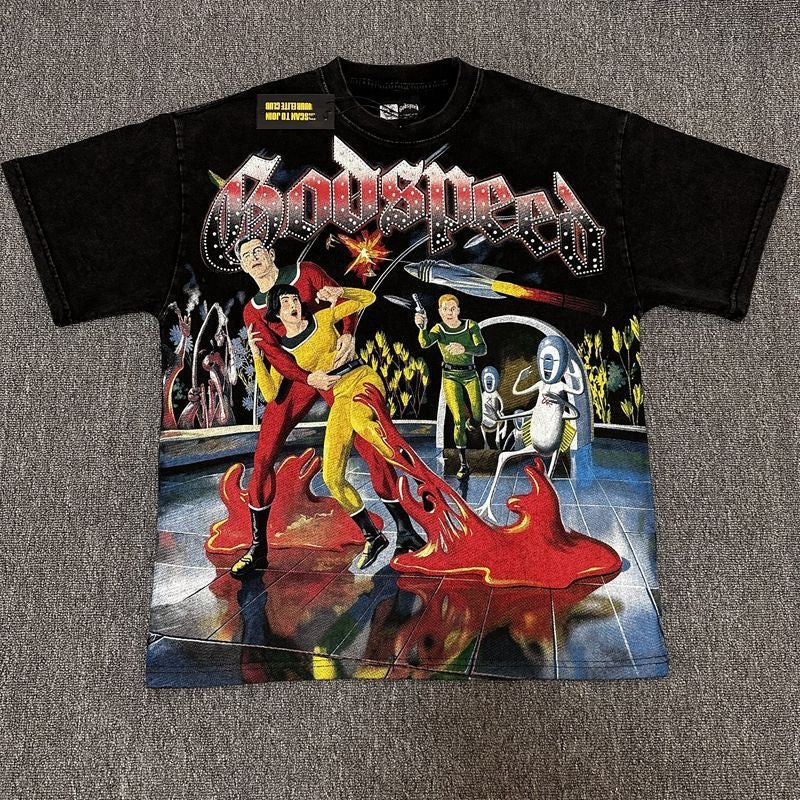 GODSPEED 2026 Rhinestone Graphic T-Shirt Collection