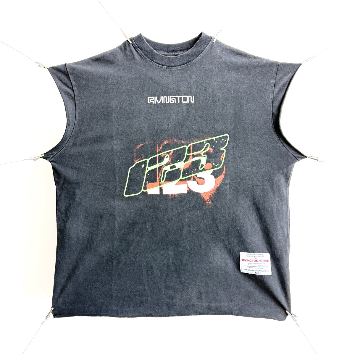 RRR & SAINT Washed Graphic Sleeveless Tee