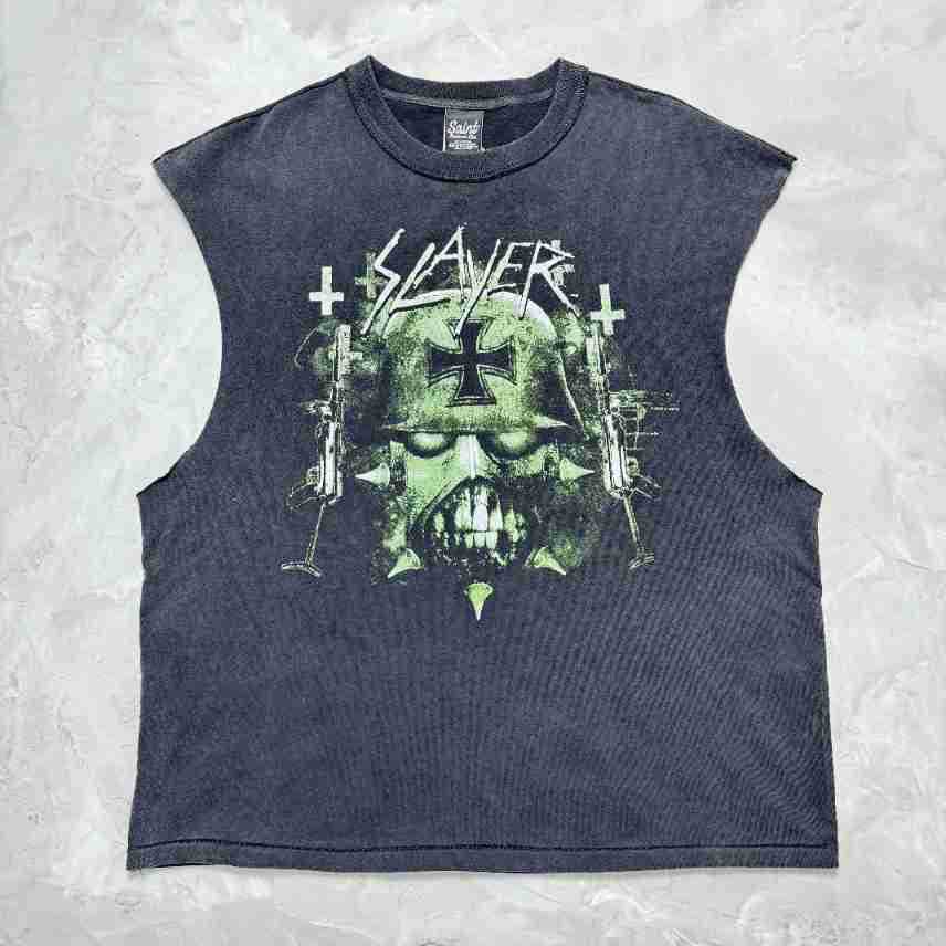 RRR & SAINT Washed Graphic Sleeveless Tee