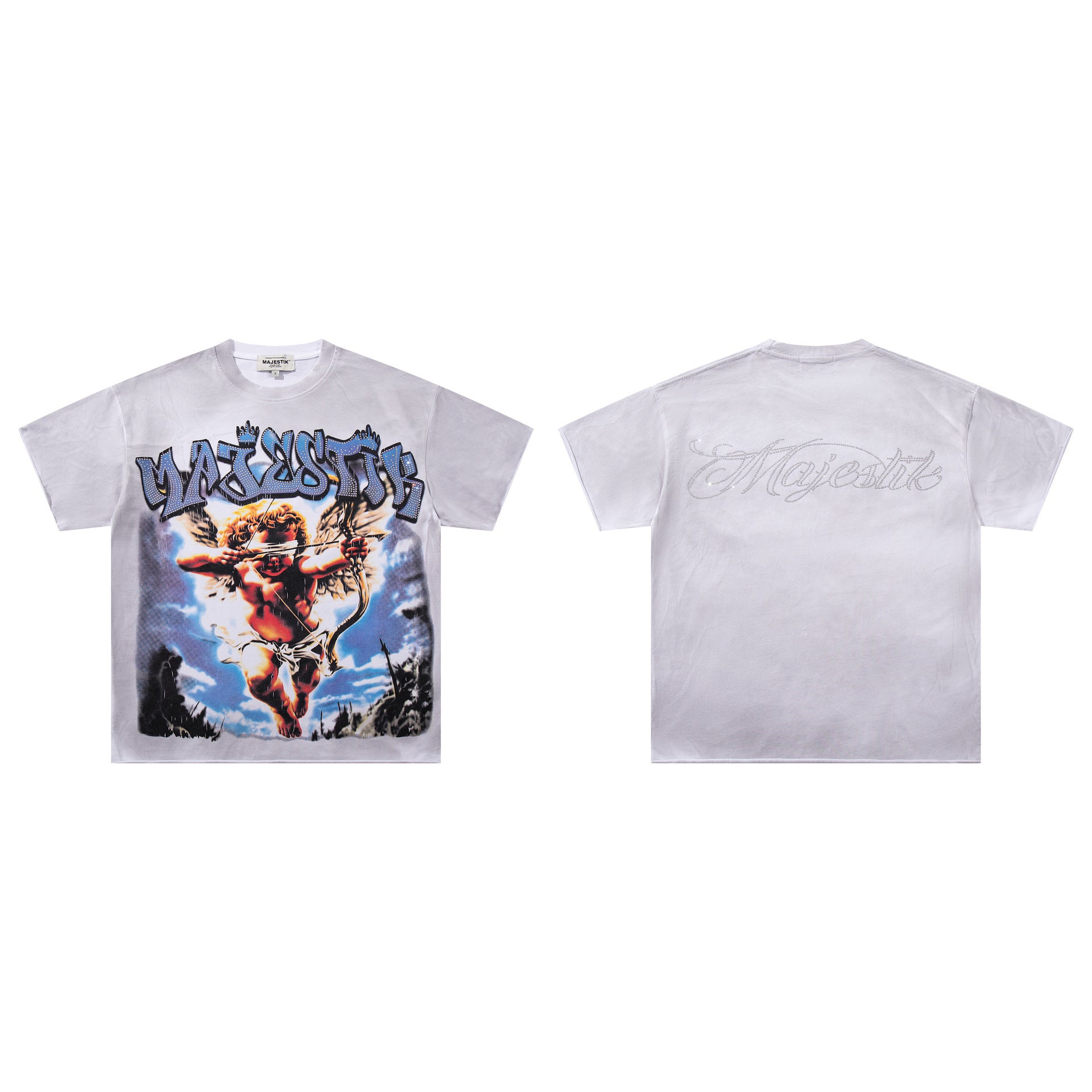 MAJESTIK Washed Rhinestone T-Shirt Collection