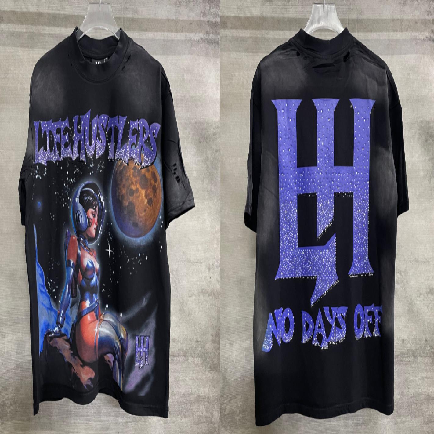 LIFE HUSTLERS Rhinestone Graphic T-Shirt Collection