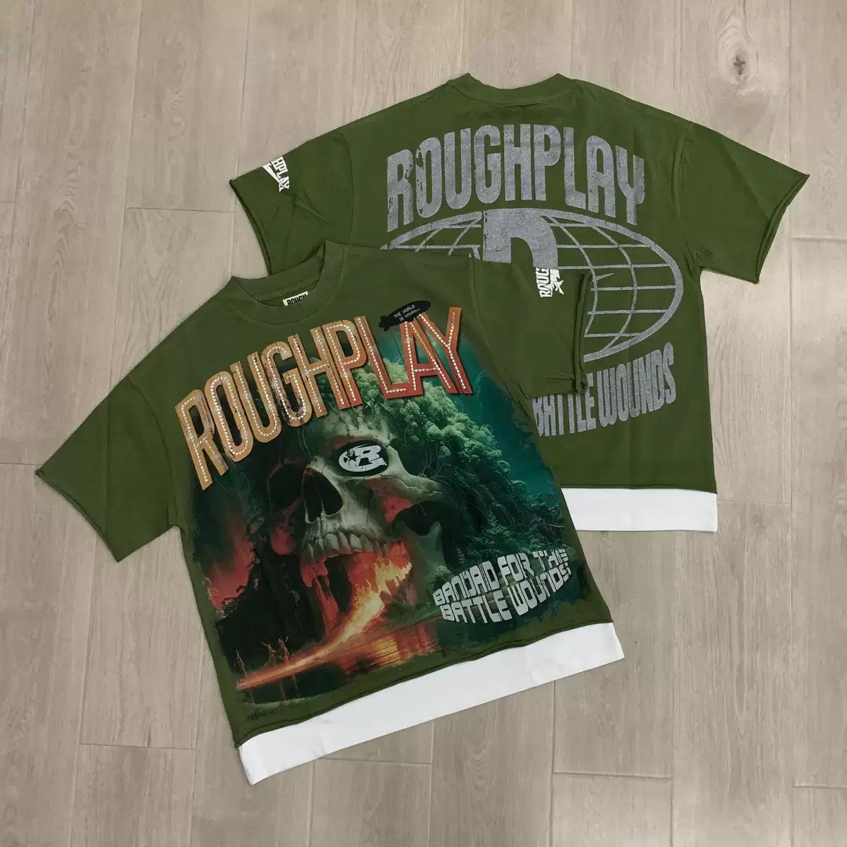 RoughPlay Rhinestone Streetwear T-Shirt