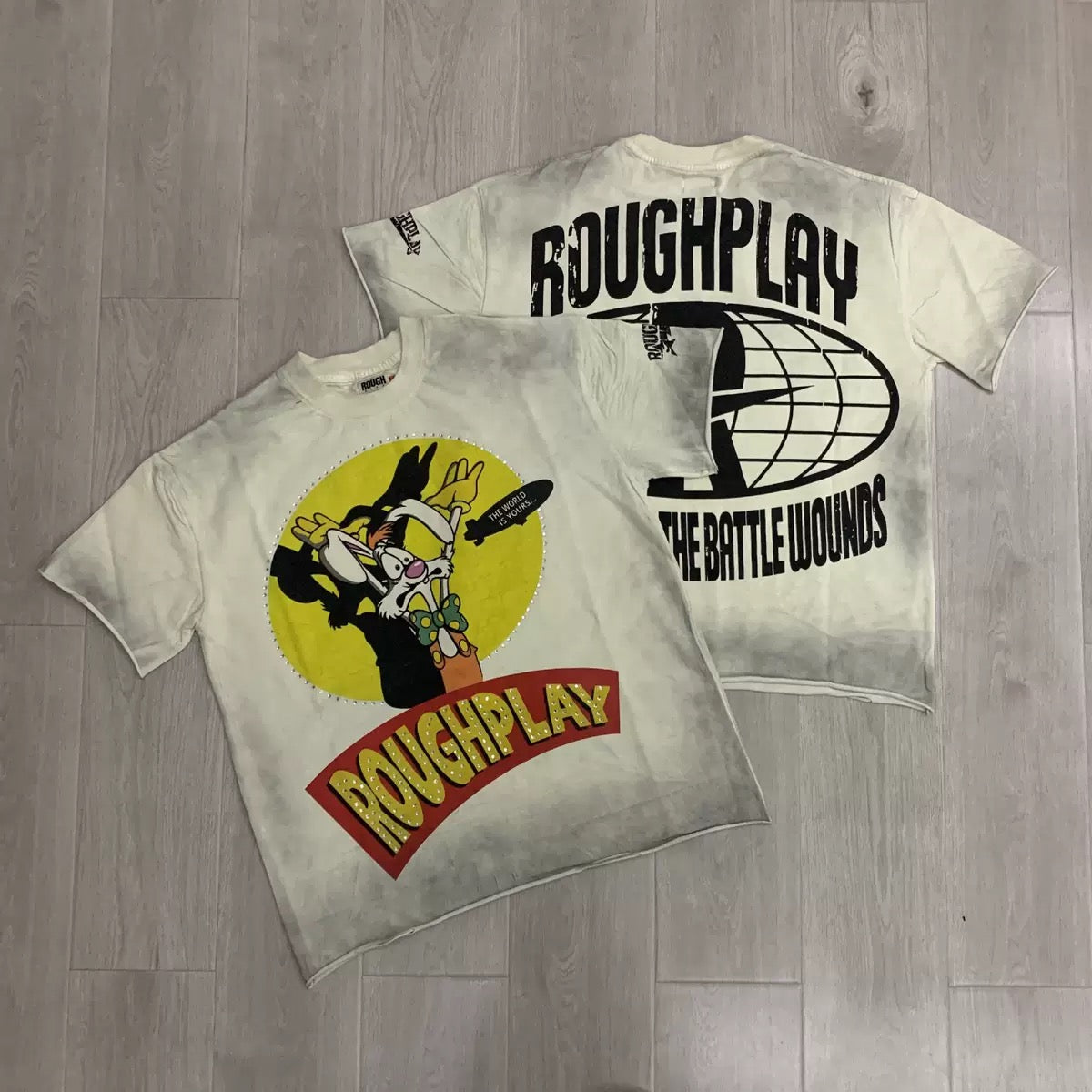 RoughPlay Rhinestone Streetwear T-Shirt