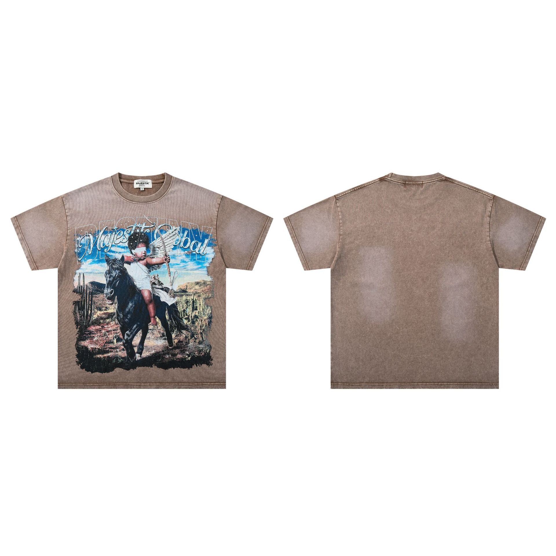 MAJESTIK Washed Rhinestone T-Shirt Collection