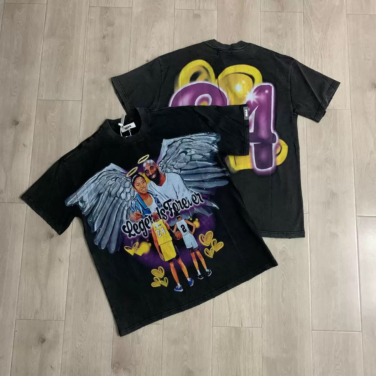 DUAA 2026SS Distressed Rhinestone Tee