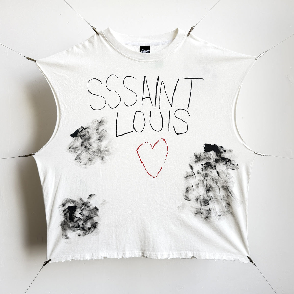 RRR & SAINT Washed Graphic Sleeveless Tee