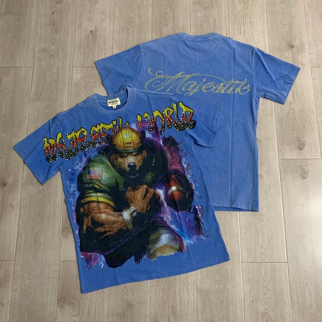 MAJESTIK Washed Rhinestone T-Shirt Collection