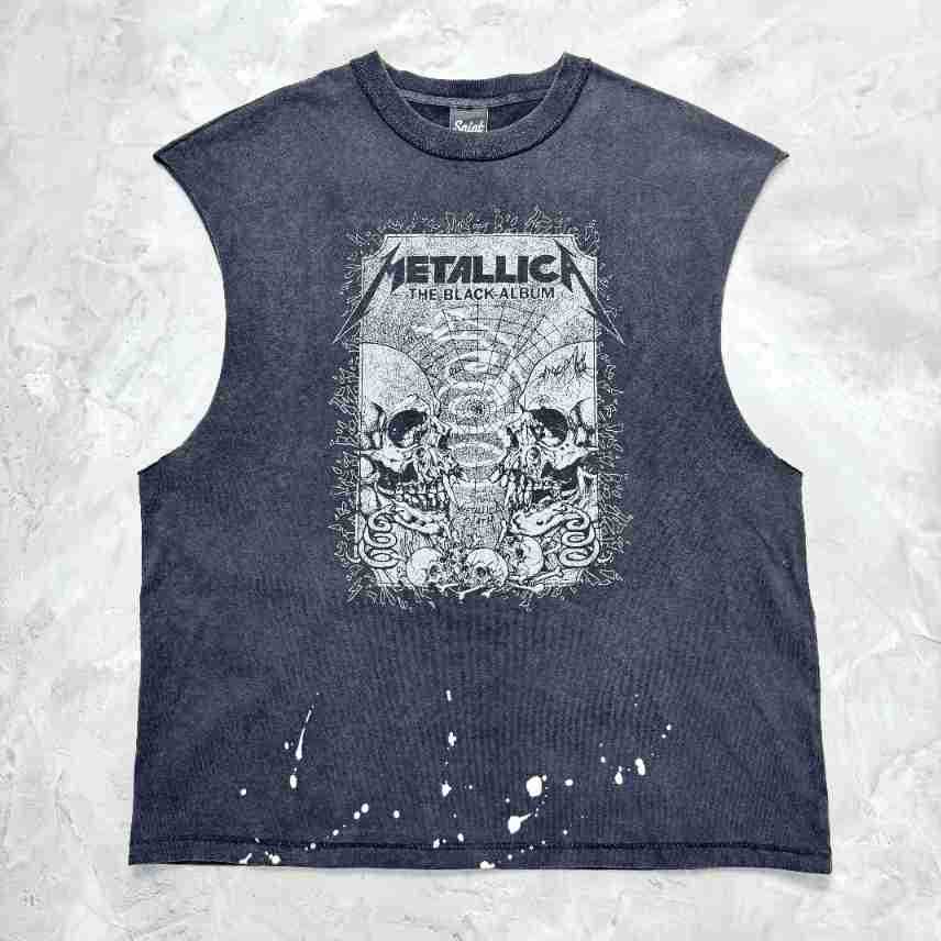 RRR & SAINT Washed Graphic Sleeveless Tee