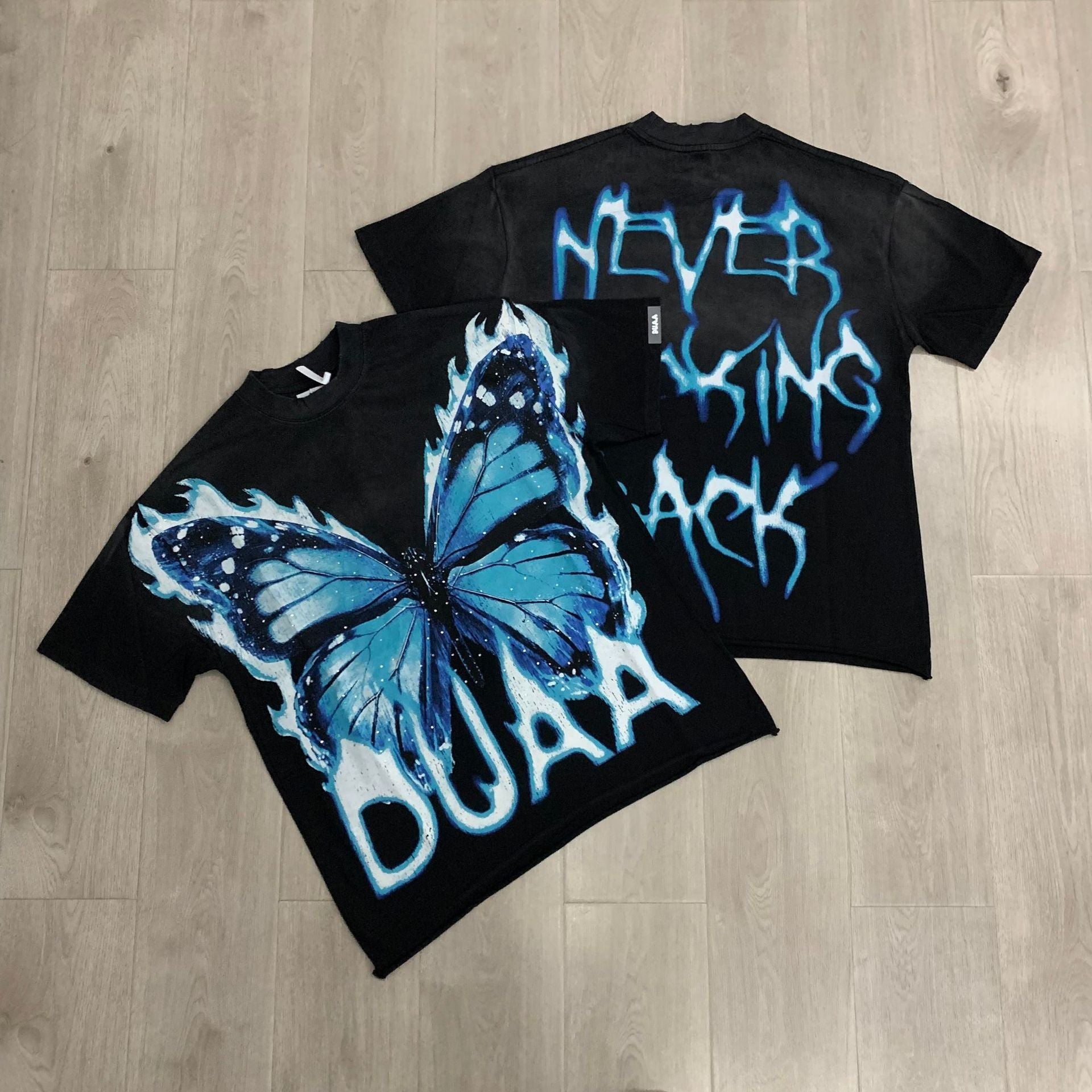 DUAA 2026SS Distressed Rhinestone Tee