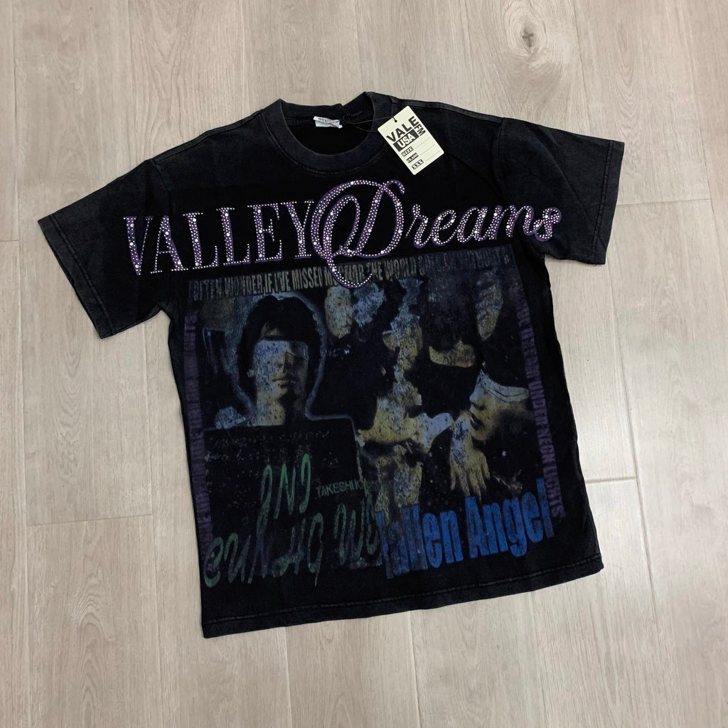 Vale Lives Forever Distressed Rhinestone T-Shirt Collection