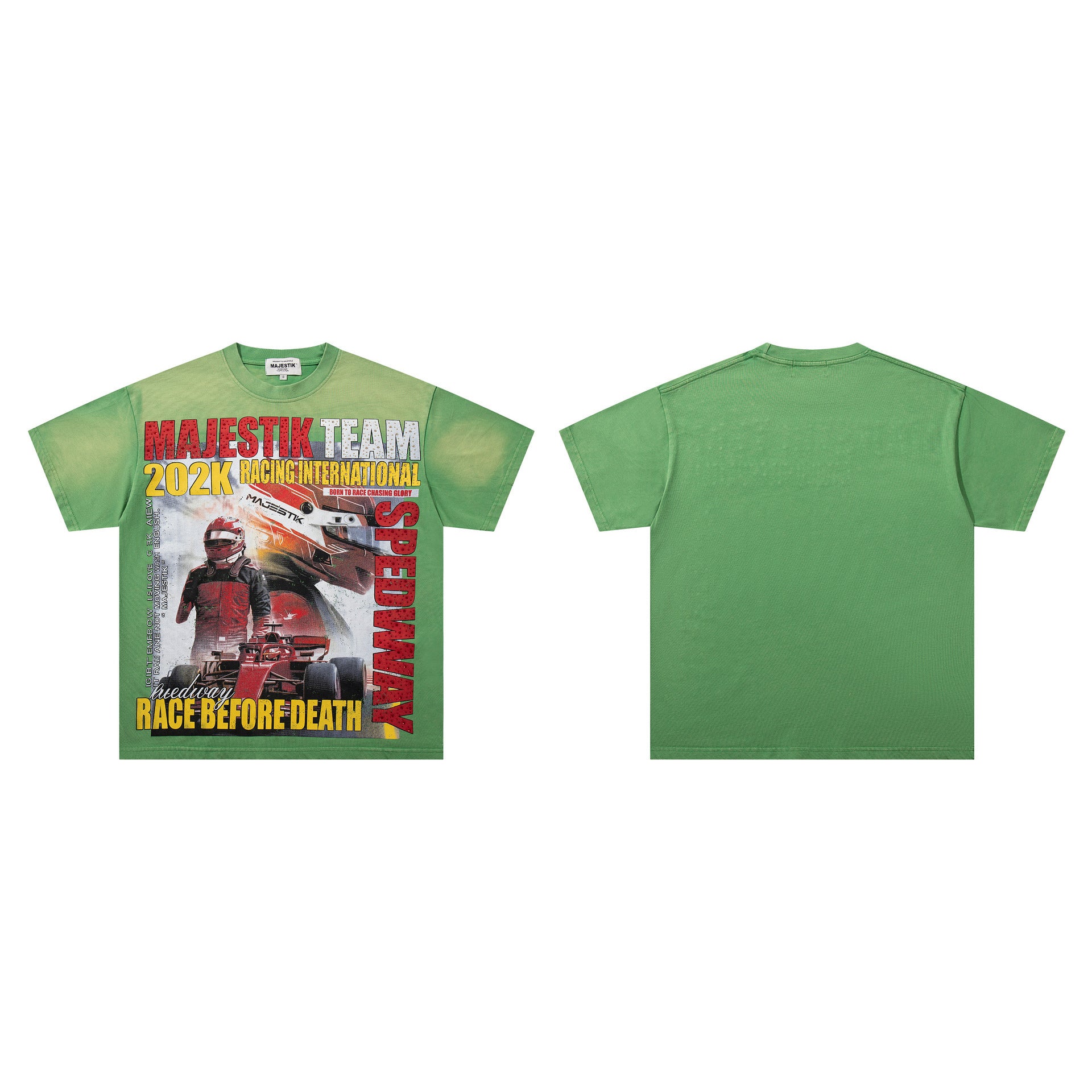 MAJESTIK Washed Rhinestone T-Shirt Collection