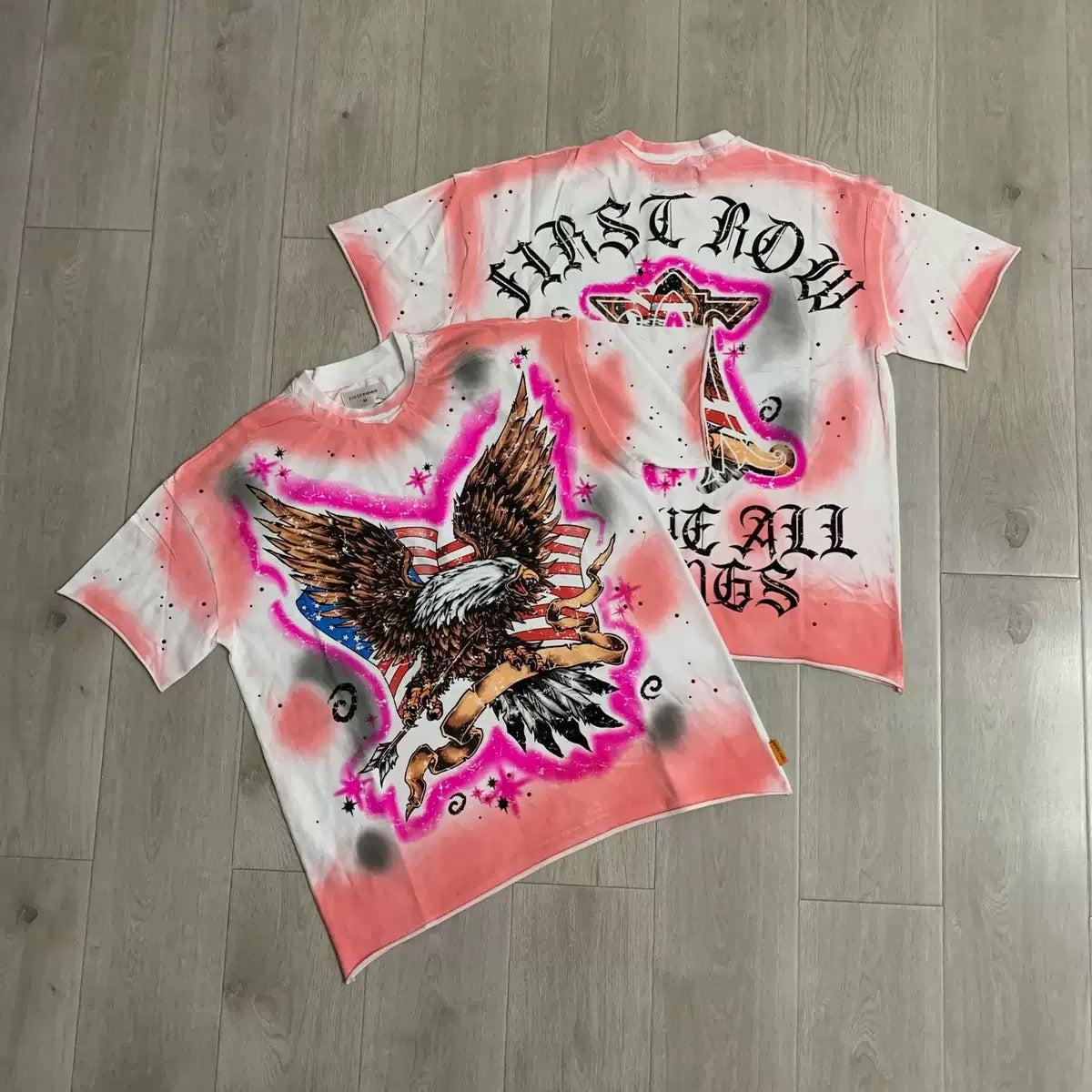 FIRSTROW Washed Rhinestone T-Shirt Collection