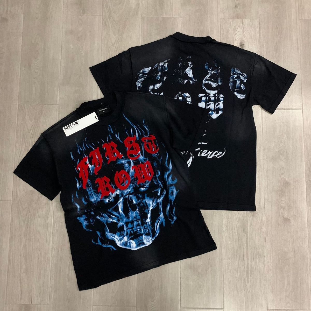 FIRSTROW Washed Rhinestone T-Shirt Collection