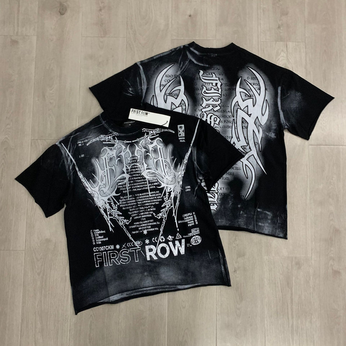 FIRSTROW Washed Rhinestone T-Shirt Collection