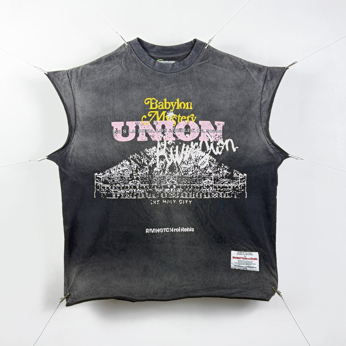 RRR & SAINT Washed Graphic Sleeveless Tee