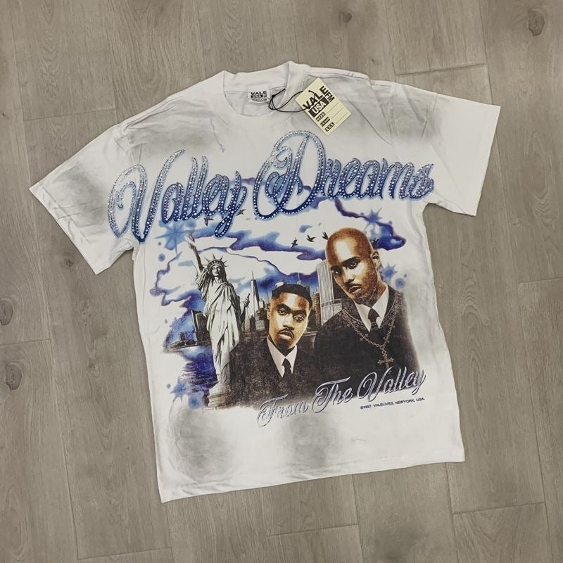Vale Lives Forever Distressed Rhinestone T-Shirt Collection