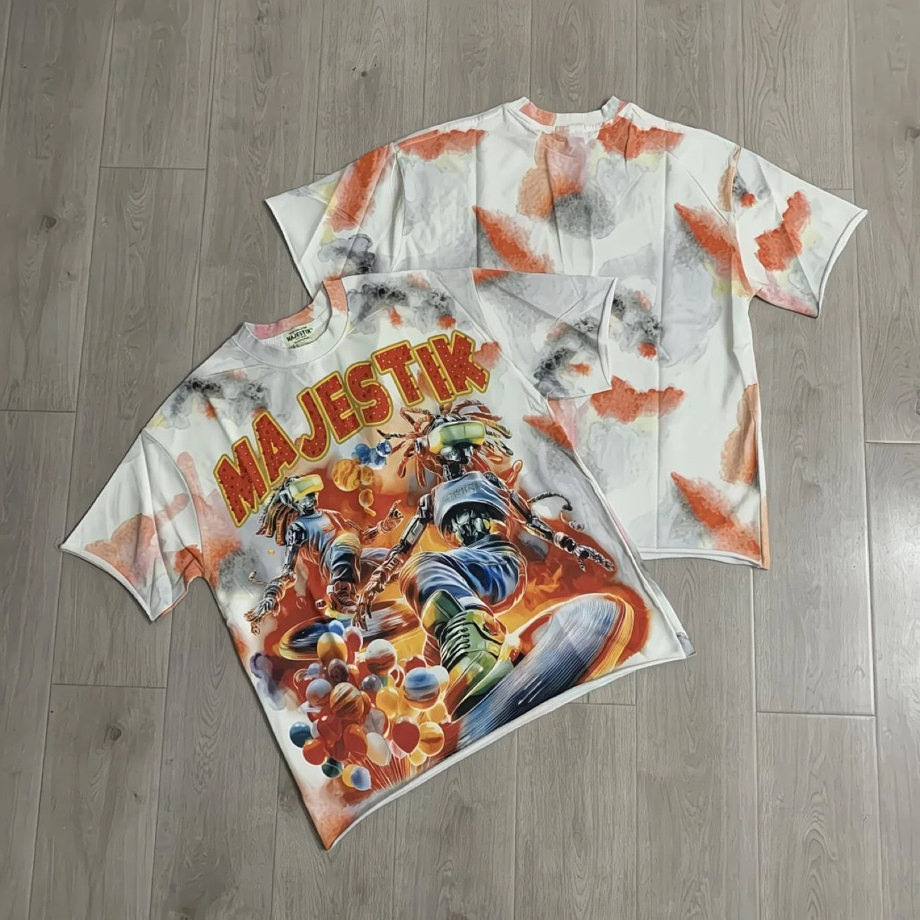 MAJESTIK Washed Rhinestone T-Shirt Collection