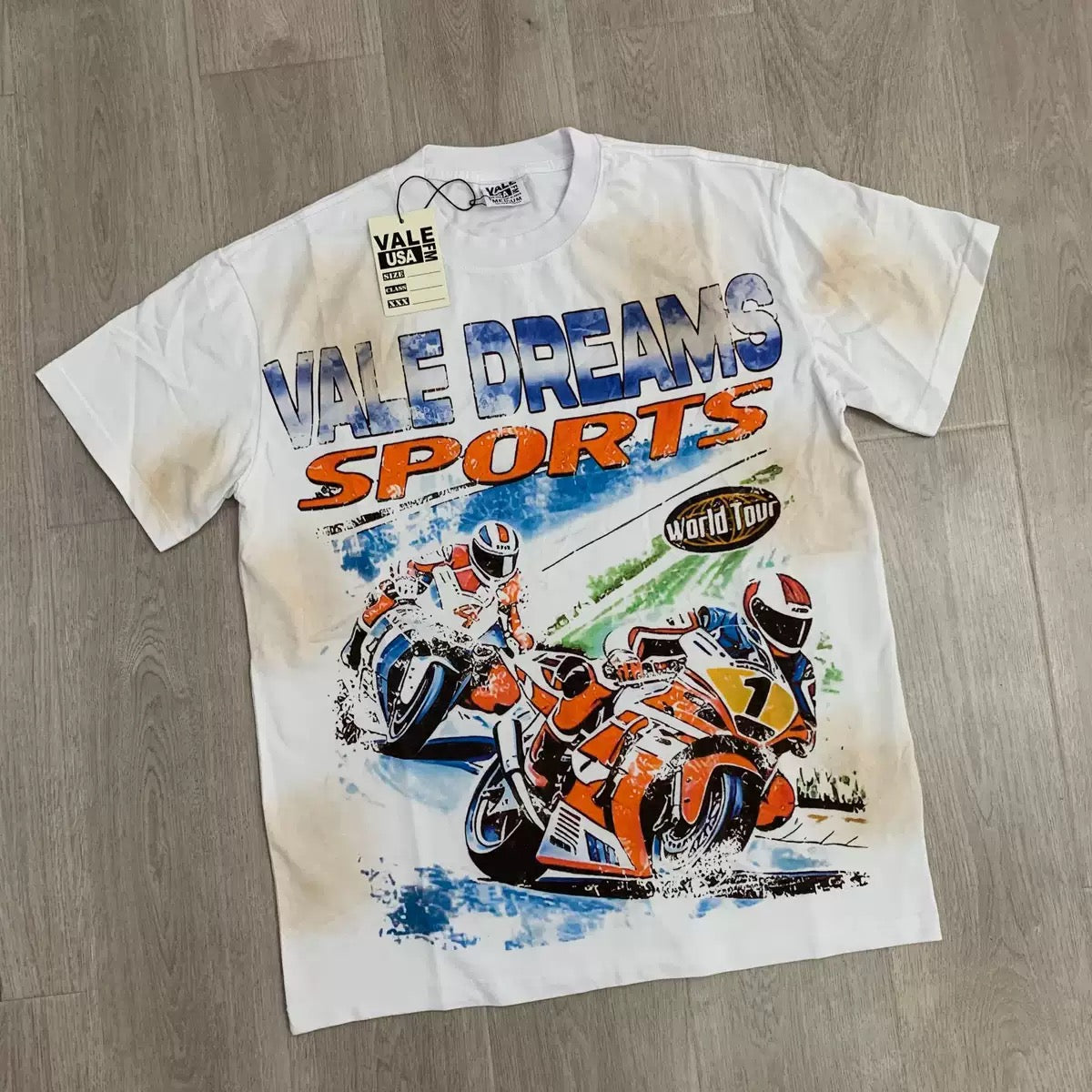 Vale Lives Forever Distressed Rhinestone T-Shirt Collection