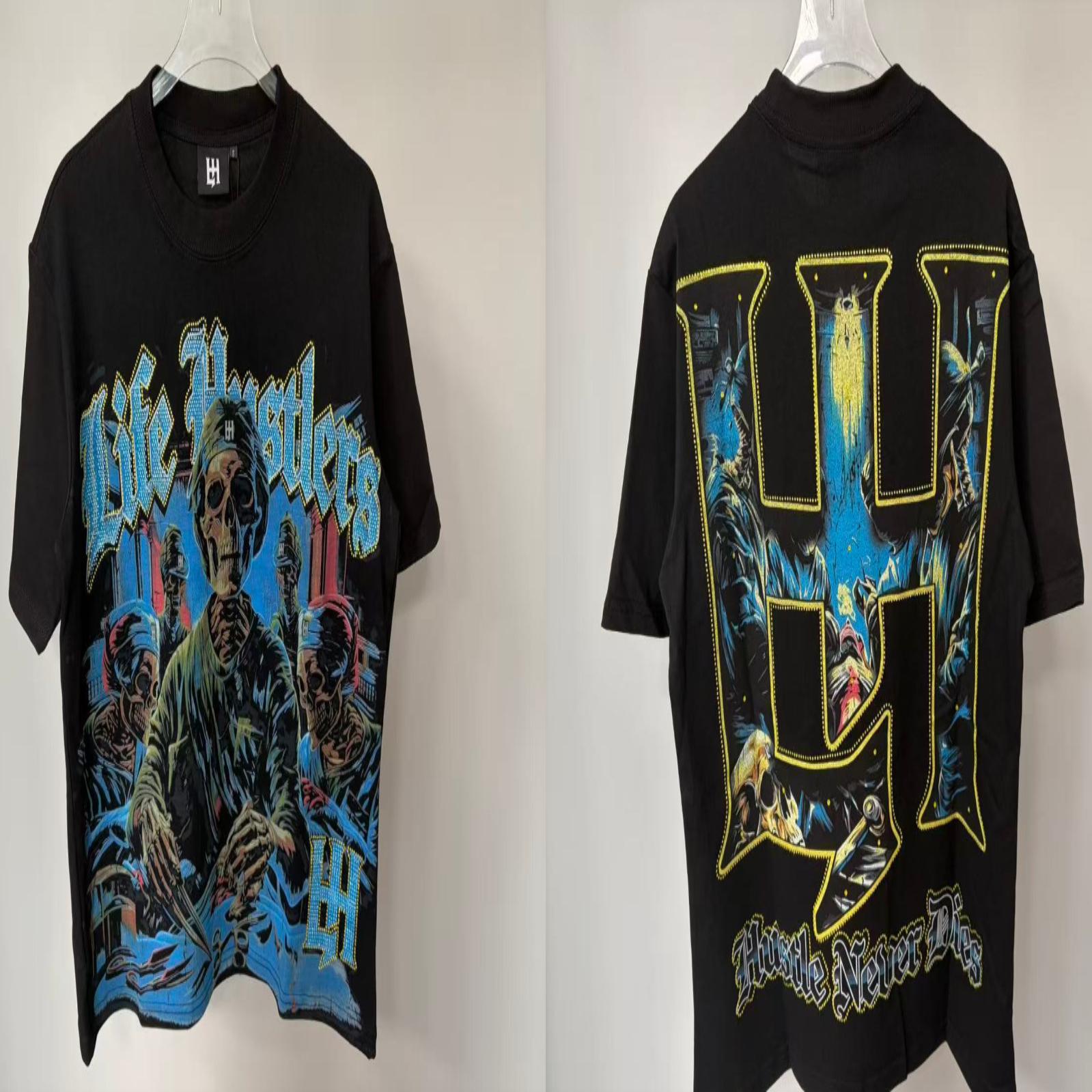 LIFE HUSTLERS Rhinestone Graphic T-Shirt Collection
