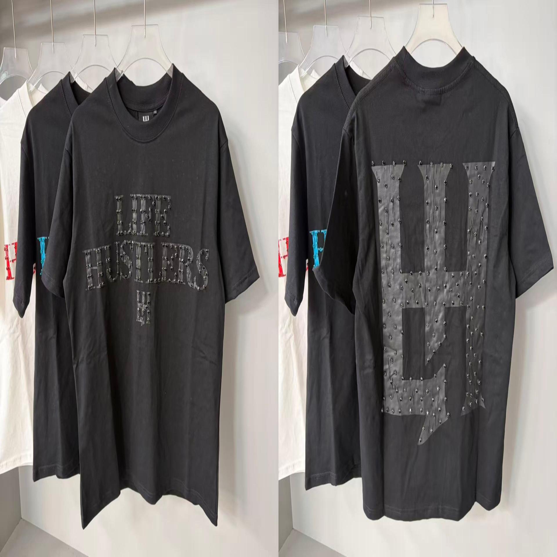 LIFE HUSTLERS Rhinestone Graphic T-Shirt Collection