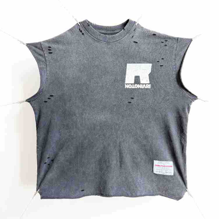 RRR & SAINT Washed Graphic Sleeveless Tee