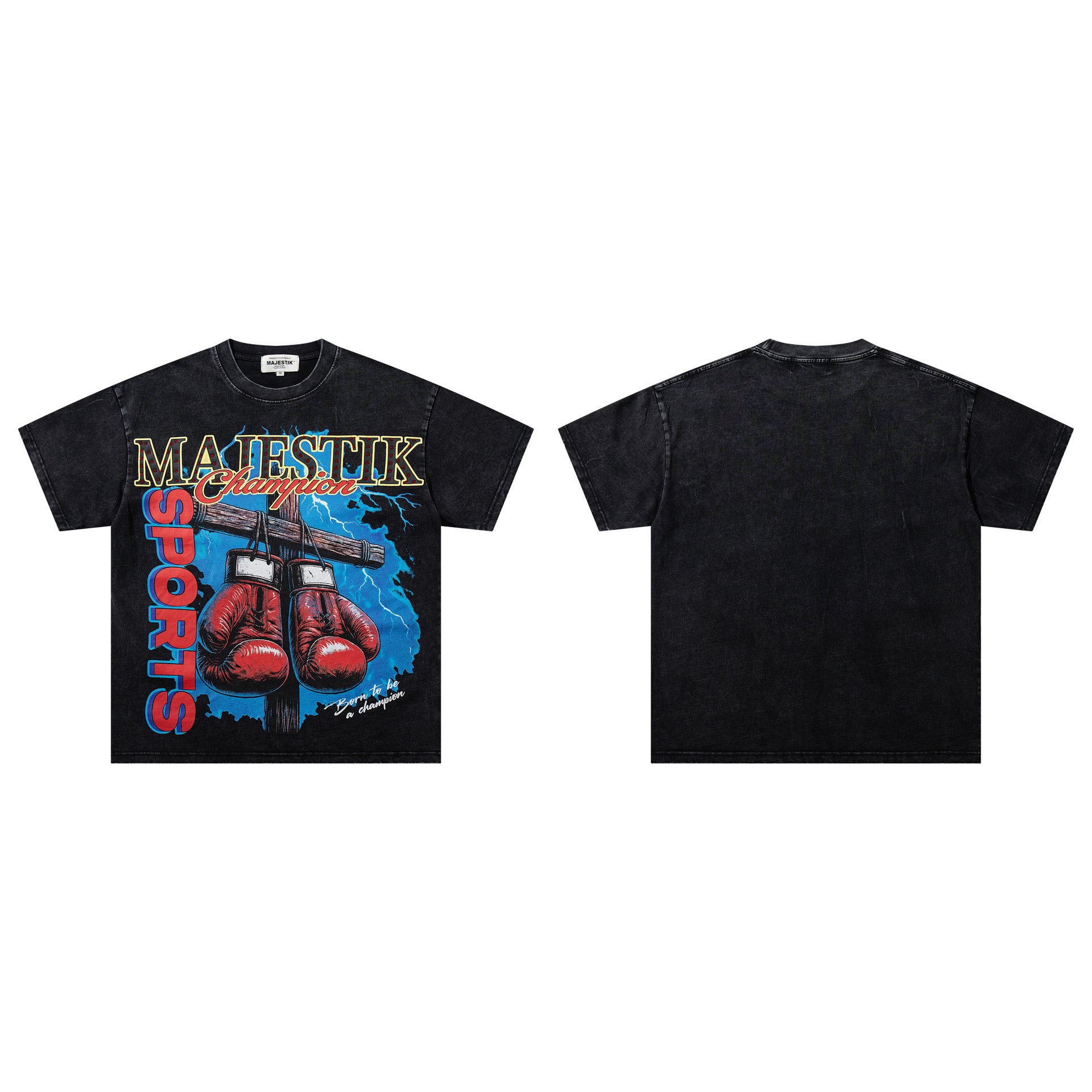 MAJESTIK Washed Rhinestone T-Shirt Collection