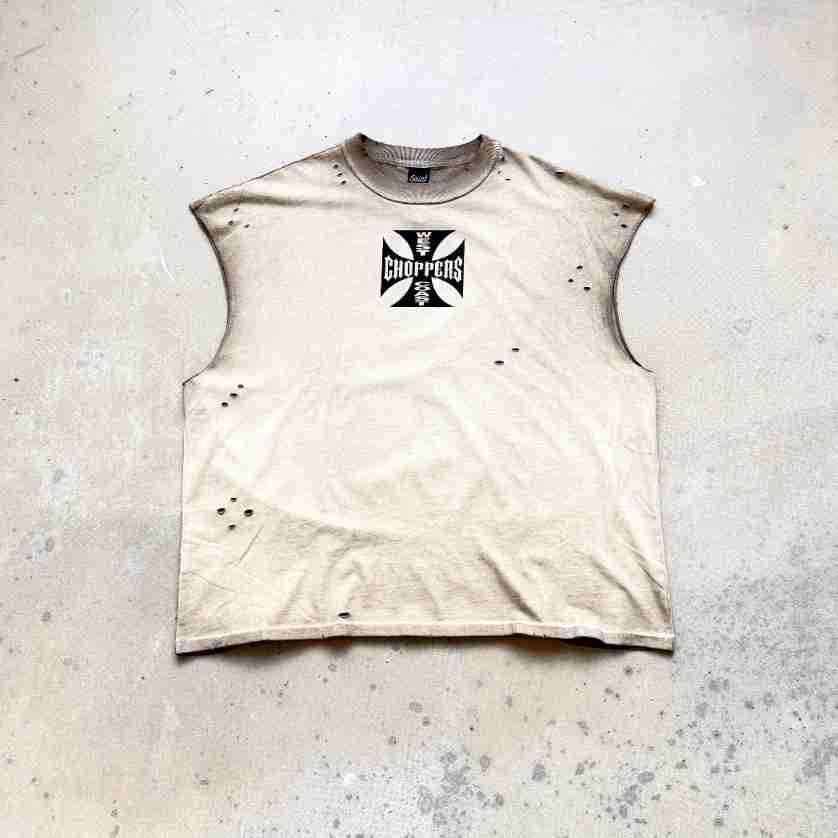 RRR & SAINT Washed Graphic Sleeveless Tee