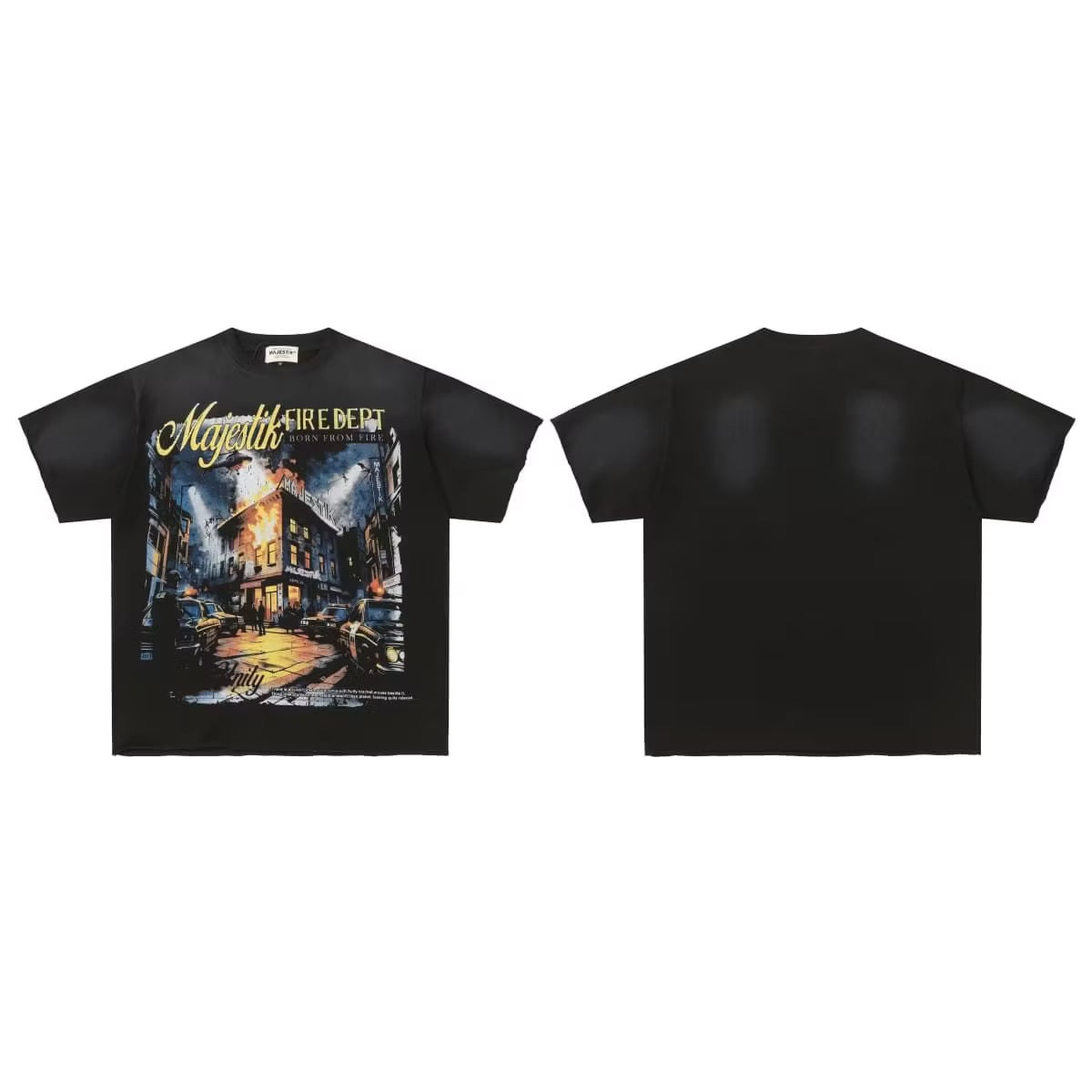MAJESTIK Washed Rhinestone T-Shirt Collection
