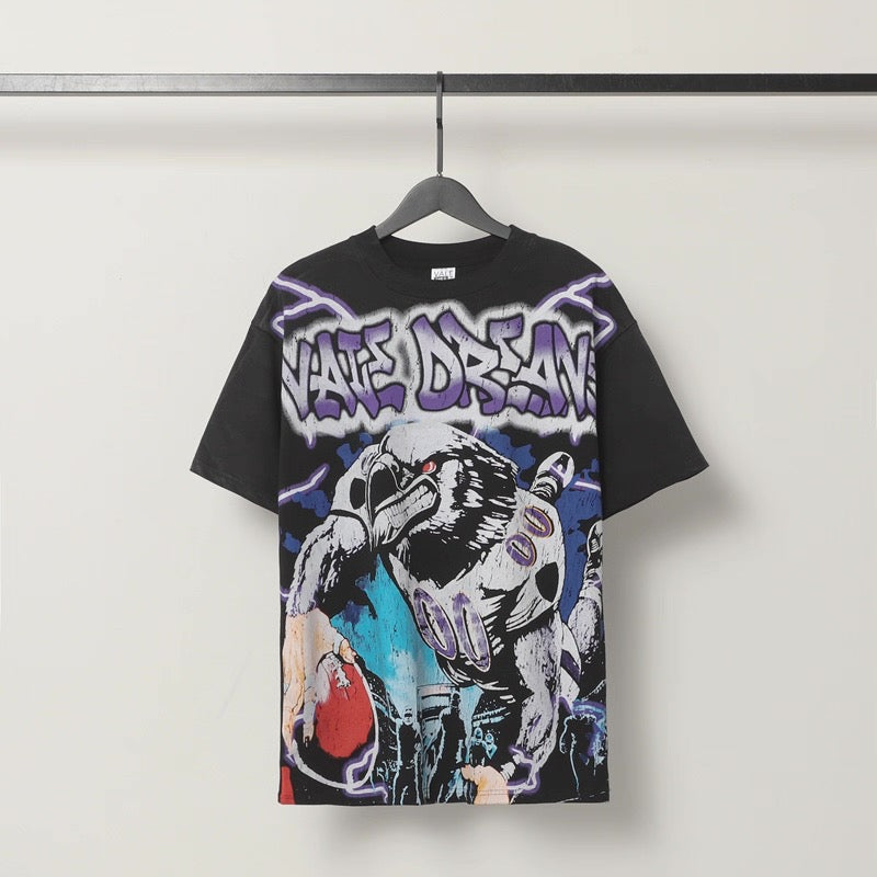 Vale Lives Forever Distressed Rhinestone T-Shirt Collection