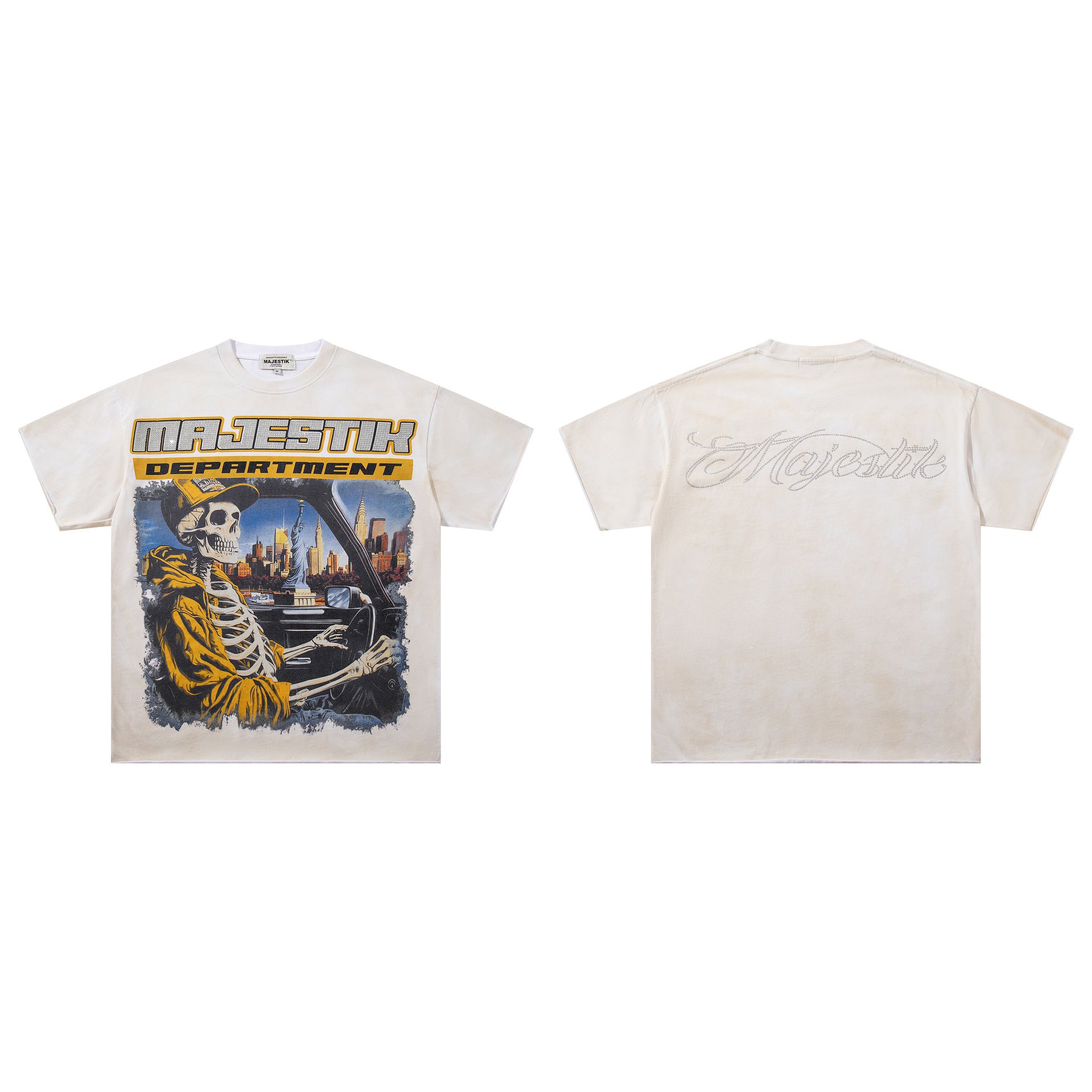 MAJESTIK Washed Rhinestone T-Shirt Collection