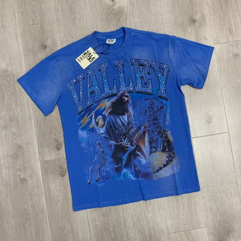 Vale Lives Forever Distressed Rhinestone T-Shirt Collection