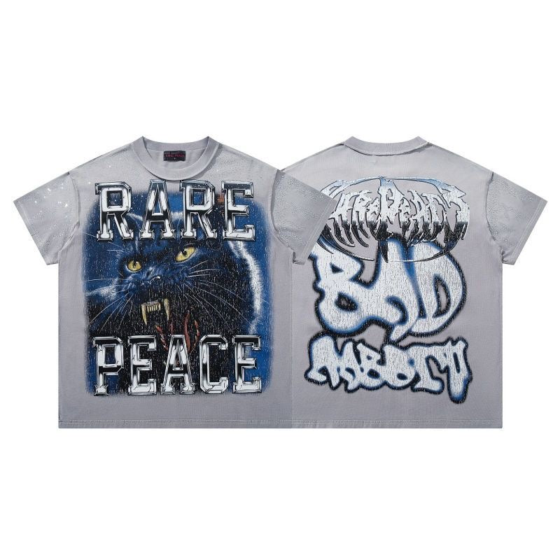 RARE PEACE Boxy Rhinestone T-Shirt Collection