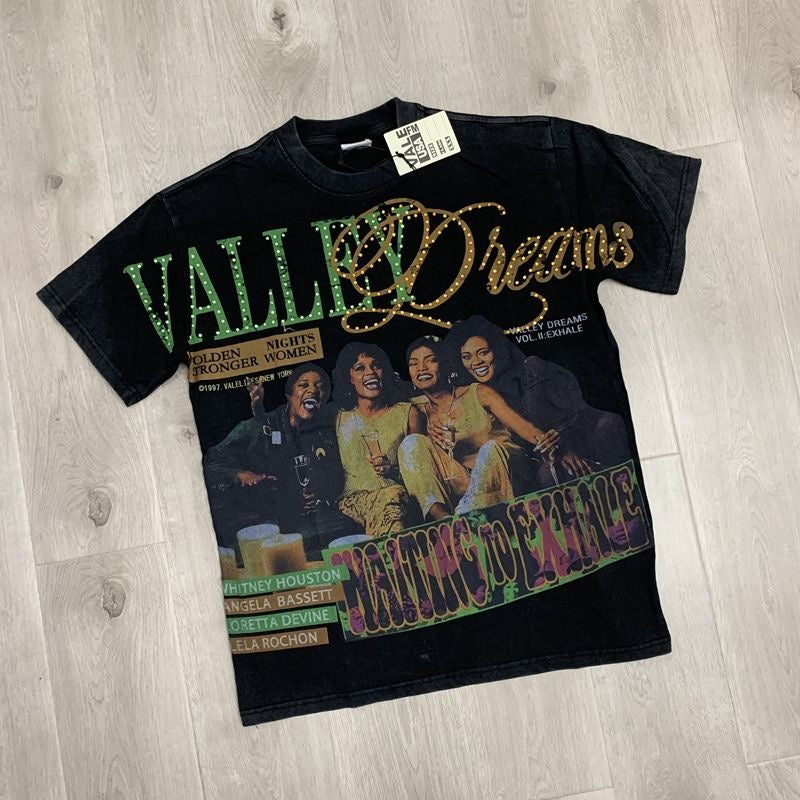 Vale Lives Forever Distressed Rhinestone T-Shirt Collection