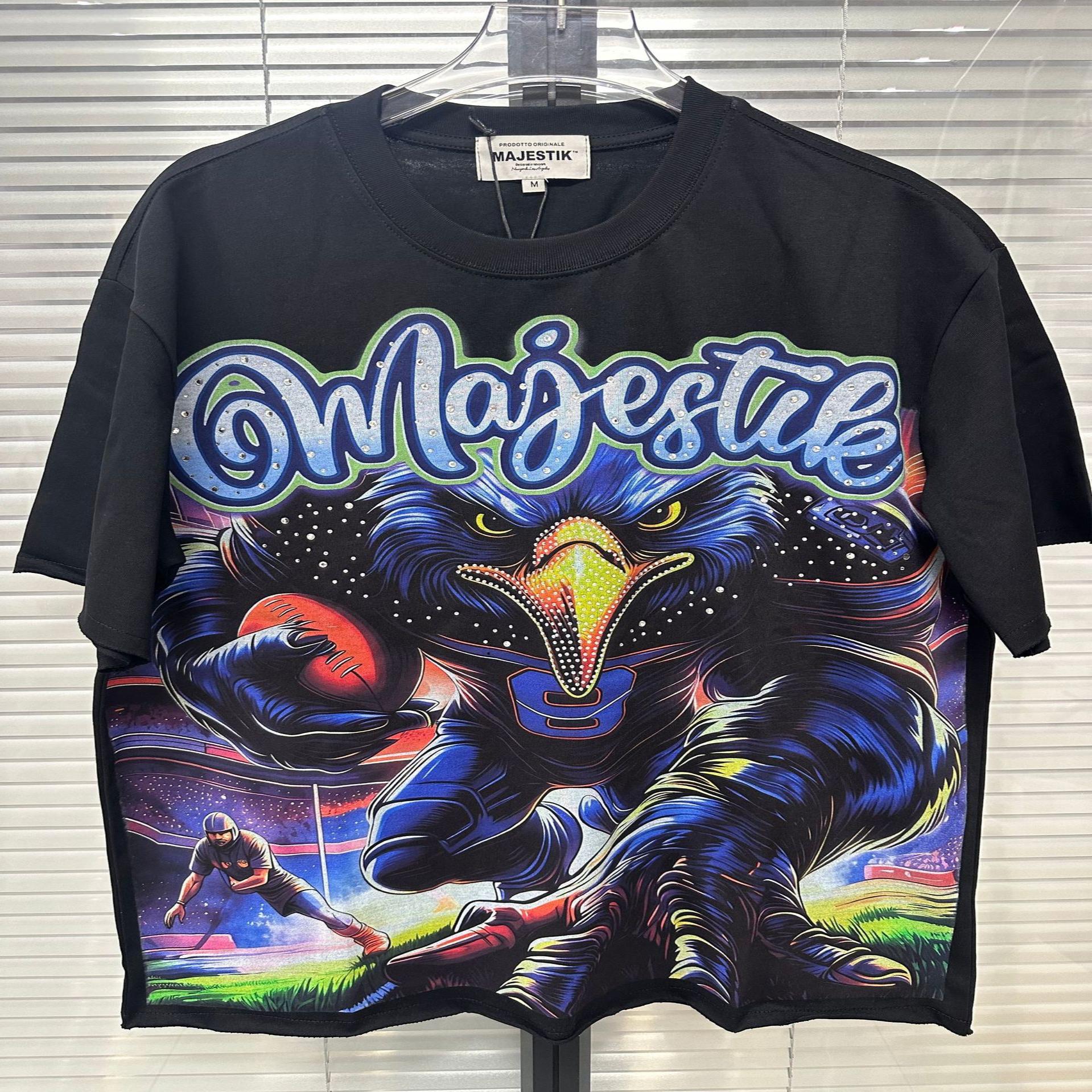 MAJESTIK Washed Rhinestone T-Shirt Collection