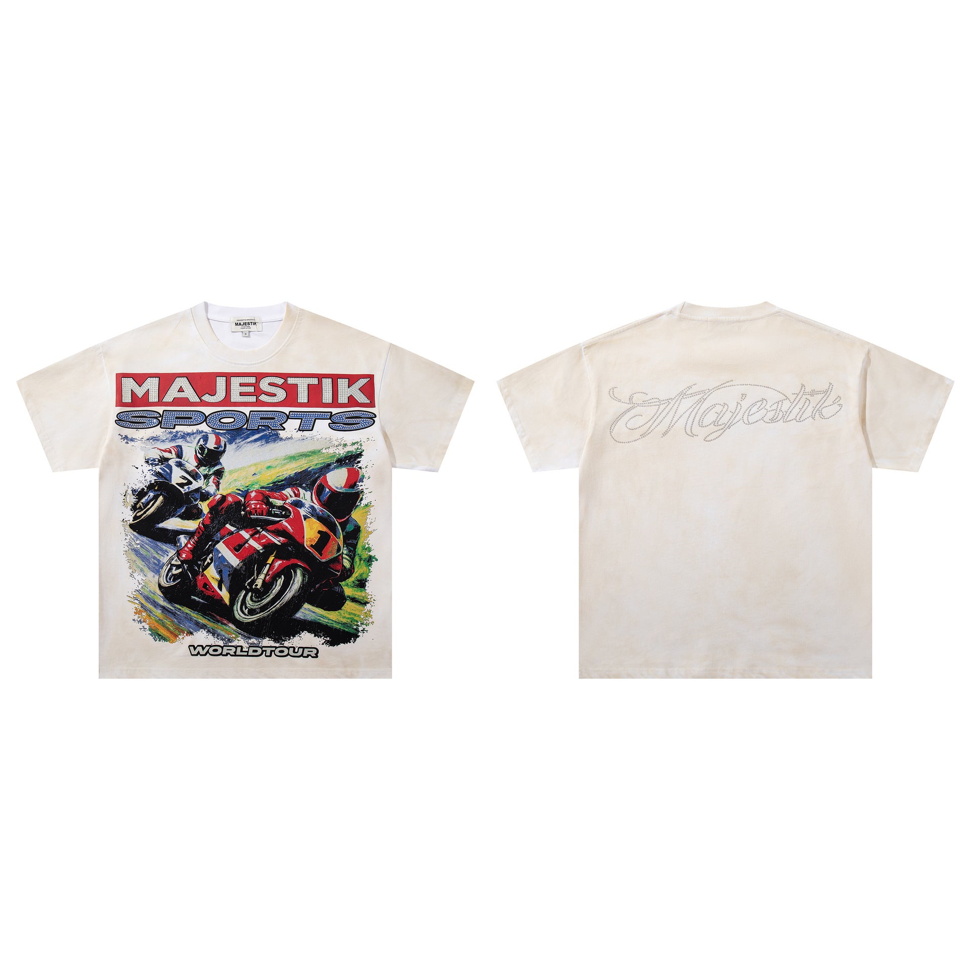 MAJESTIK Washed Rhinestone T-Shirt Collection