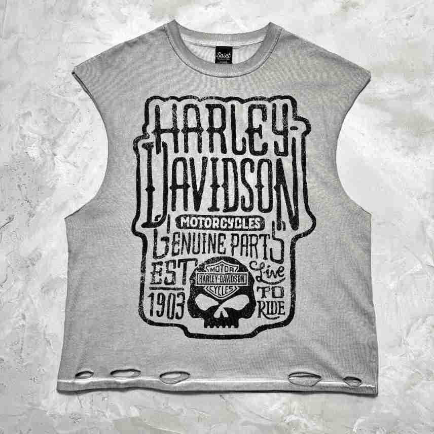 RRR & SAINT Washed Graphic Sleeveless Tee